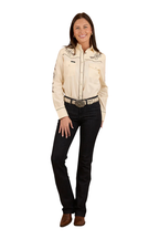 Ringers Western Womens Helena L/S Western Shirt (224081RW) Off White