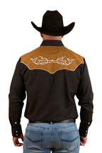 Ringers Western Mens Franklin L/S Western Shirt (124064RW) Charcoal