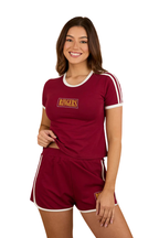 Ringers Western Womens Lolita S/S Baby Tee (225071RW) Burgundy