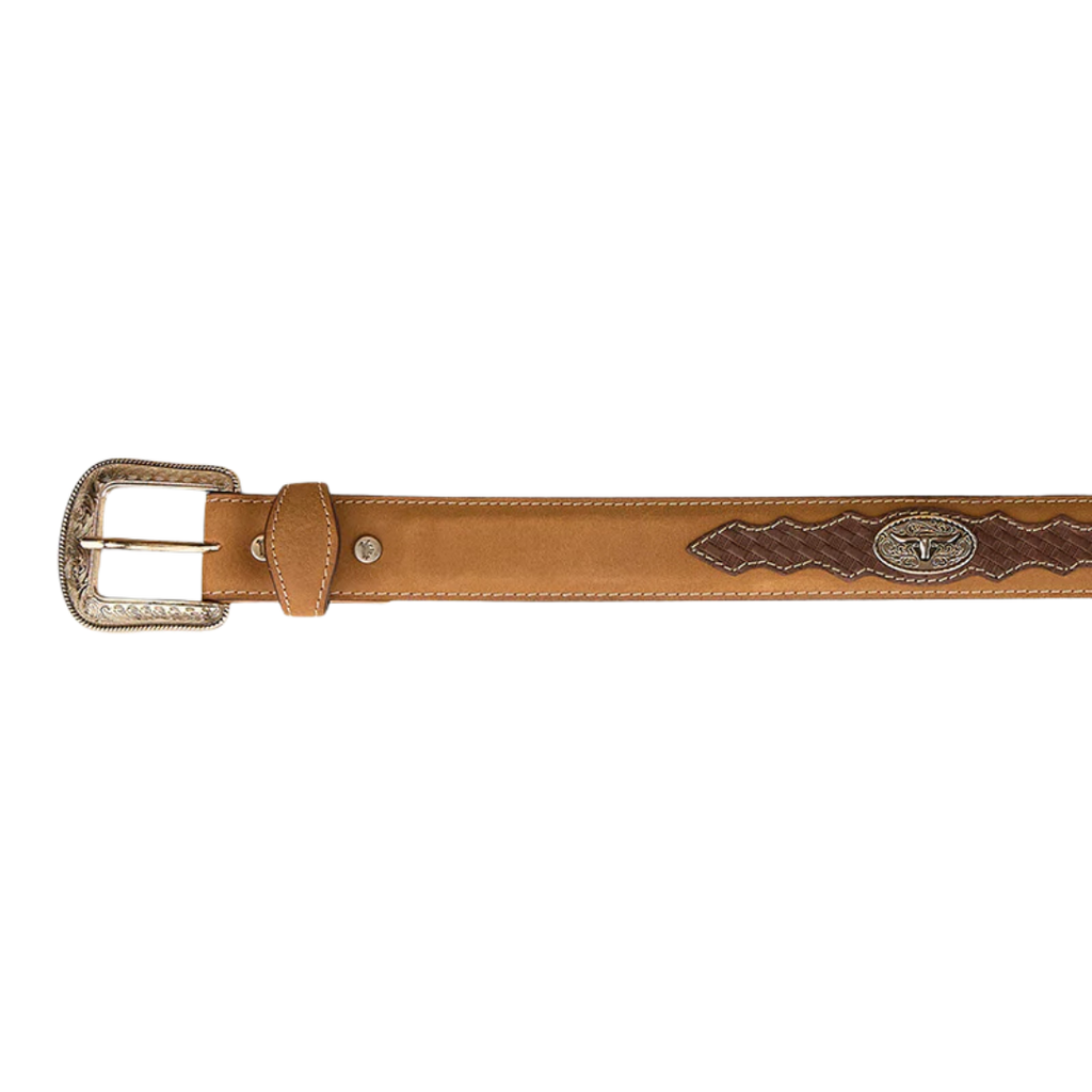 Ringers Western Unisex Cattleman Belt (425008RW) Brown/Silver