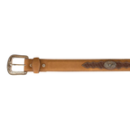 Ringers Western Unisex Cattleman Belt (425008RW) Brown/Silver