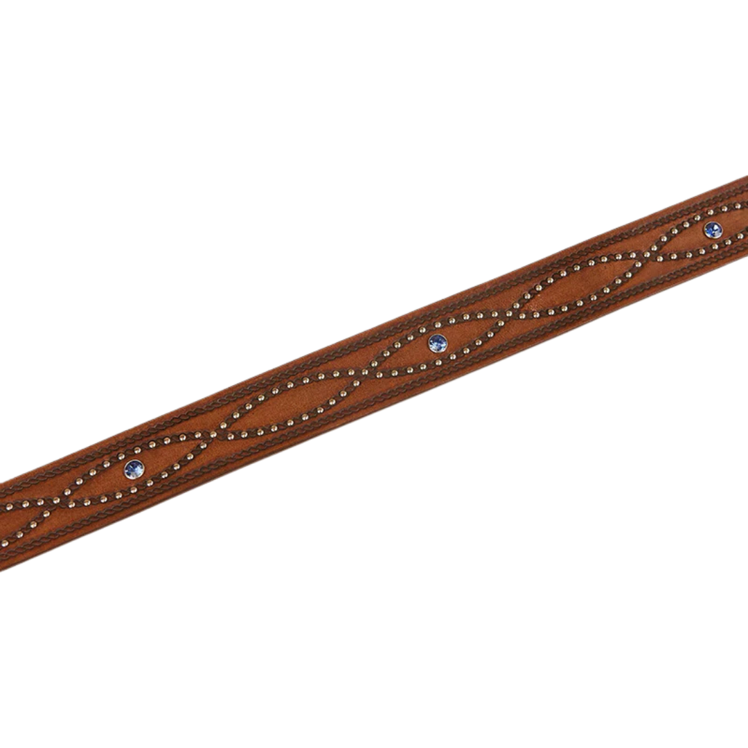 Ringers Western Unisex Diamond T Belt (425014RW) Tan/Silver