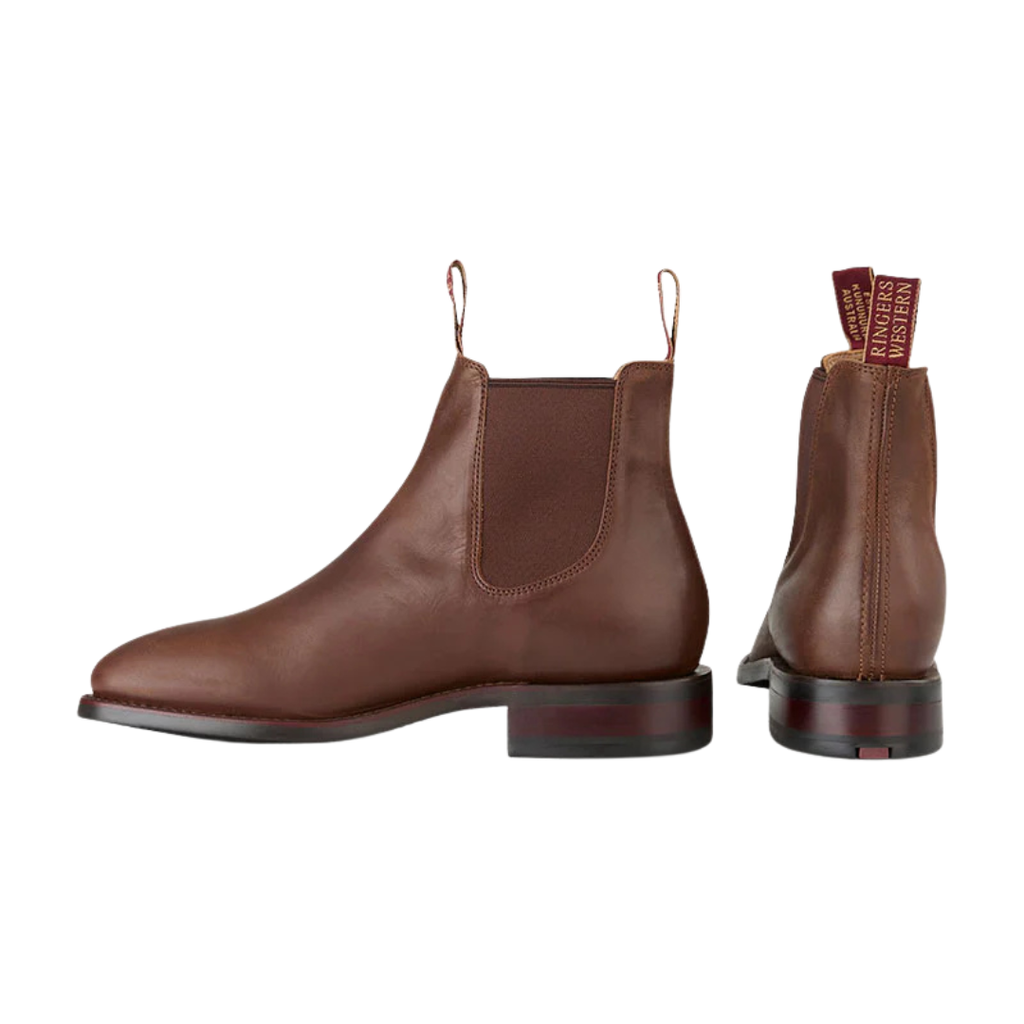 Ringers Western Mens Kununurra Dress Boots (125074RW) Burnt Brown