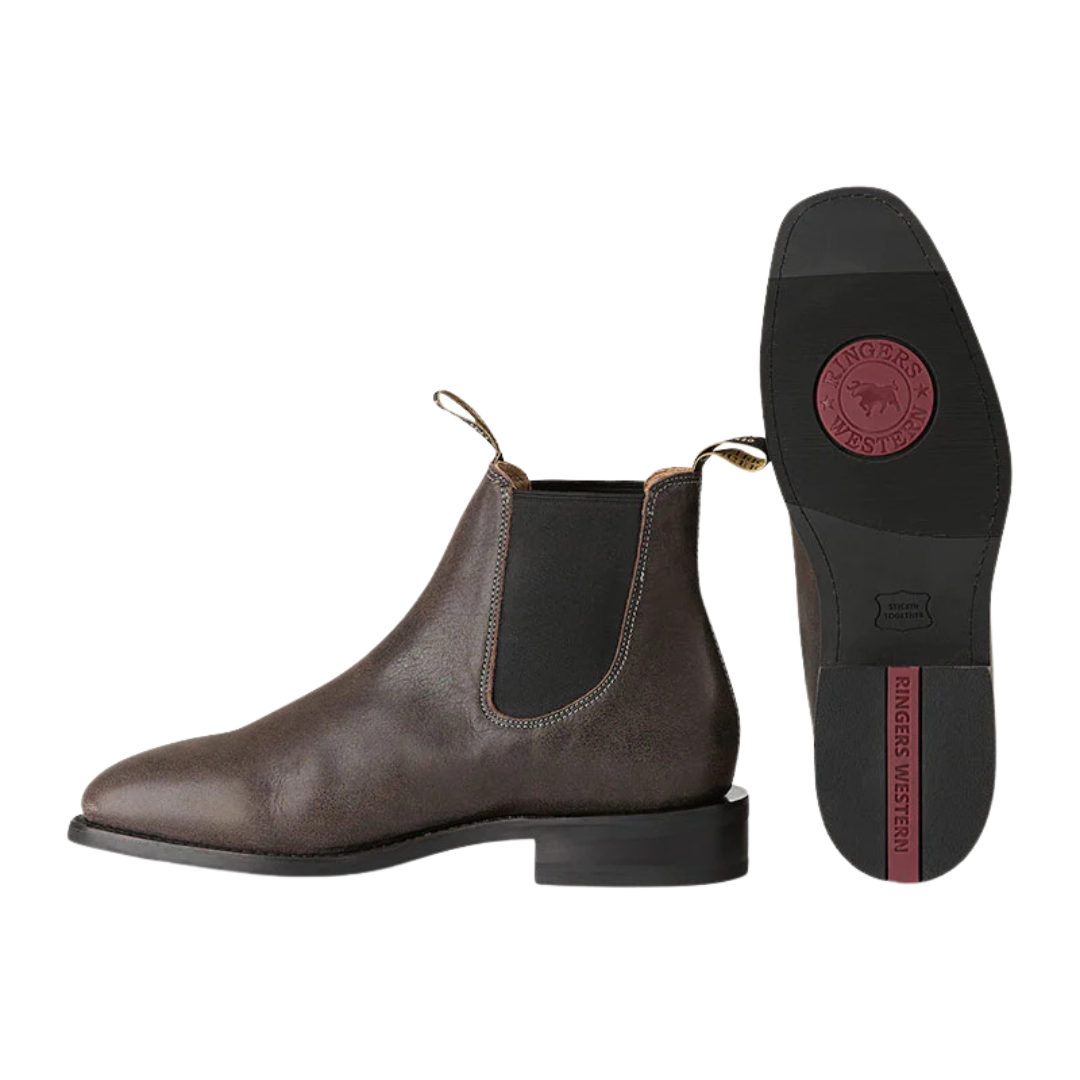 Ringers Western Mens Kununurra Dress Boots (125074RW) Smoke
