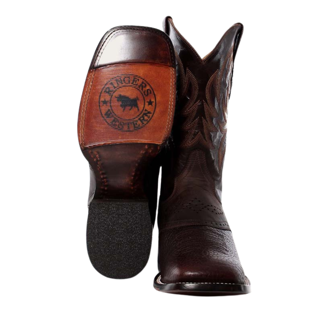 Ringers Western Mens Longreach Saddle Boots (519250103) Coffee