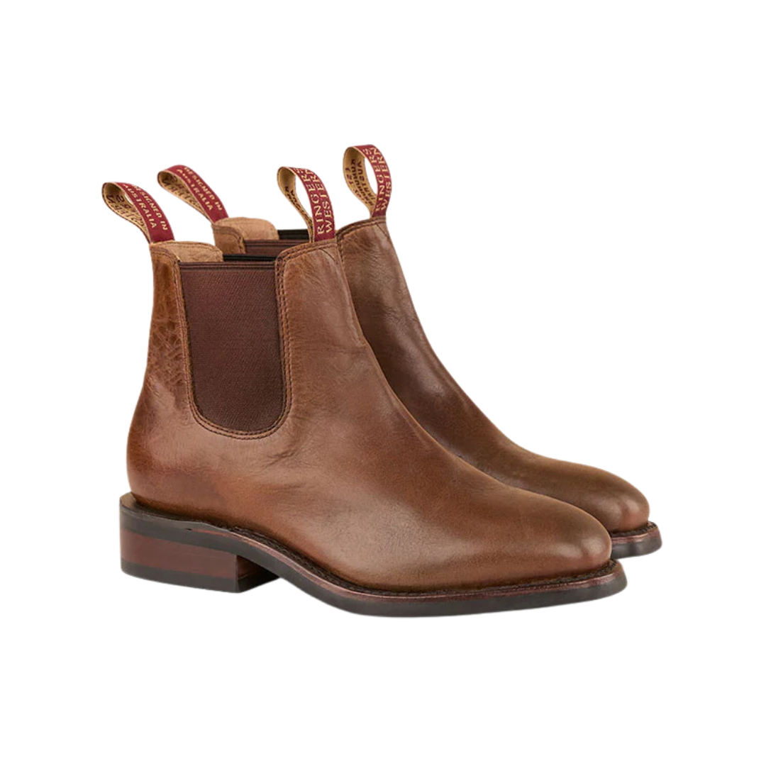 Ringers Western Womens Kununurra Dress Boots (225089RW) Burnt Brown