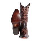 Ringers Western Womens Olivia Cuban Heel Western Boots (519250116) Coffee