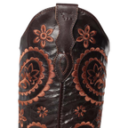 Ringers Western Womens Olivia Cuban Heel Western Boots (519250116) Coffee