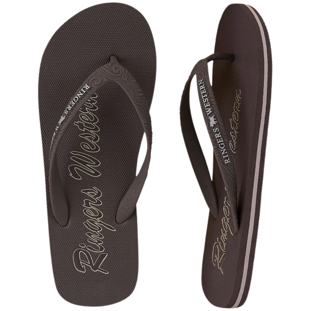 Ringers Western Unisex Combi Thongs (125086RW) Black/Grey