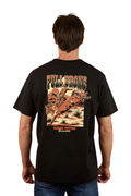 Ringers Western Mens Full Bronc Loose Fit S/S Tee (125028RW) Black