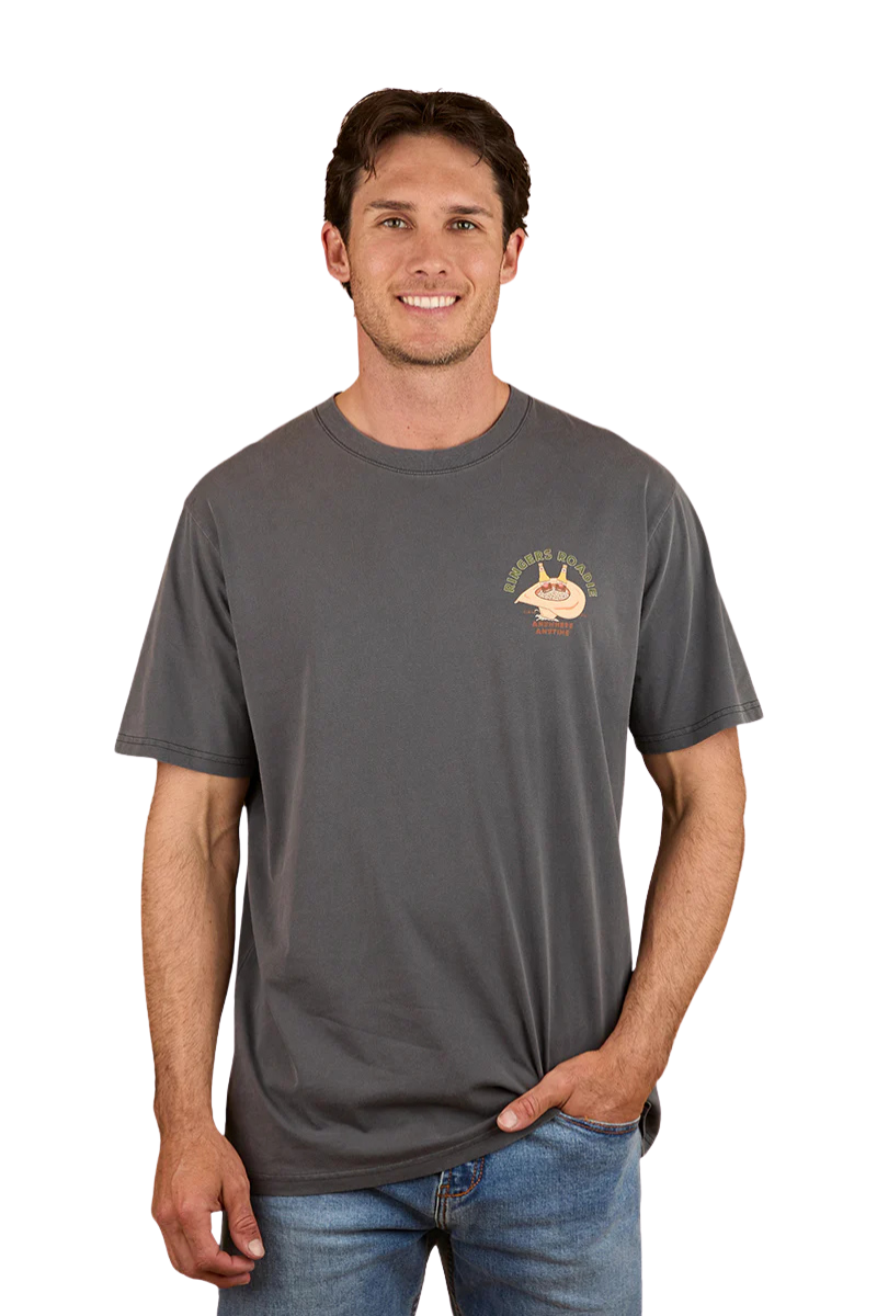 Ringers Western Mens Ringers Roadie Loose Fit S/S Tee (125003RW) Washed Black