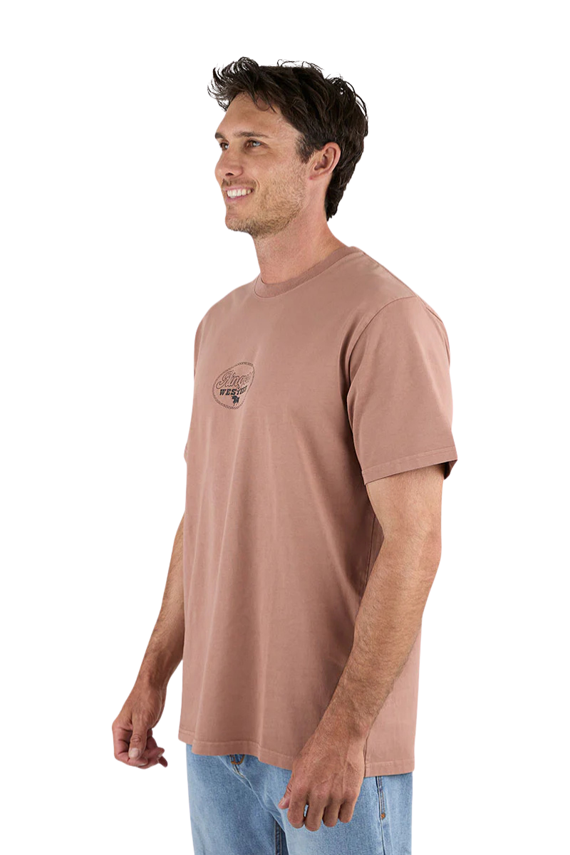 Ringers Western Mens Hauled Stock Fit S/S Tee (125004RW) Almond