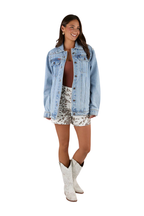 Ringers Western Womens The Hoedown Denim Jacket (225084RW) Light Wash Blue