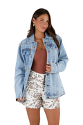 Ringers Western Womens The Hoedown Denim Jacket (225084RW) Light Wash Blue