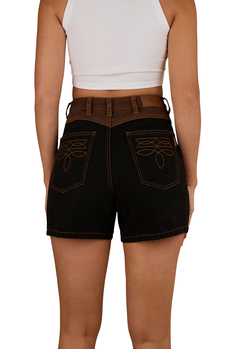 Ringers Western Womens Brandy Denim Shorts (225023RW) Washed Black