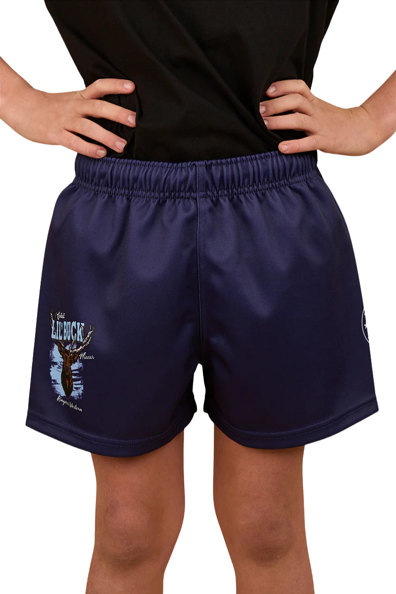 Ringers Western Childrens Lil Buck Footy Shorts (325019RW) Navy
