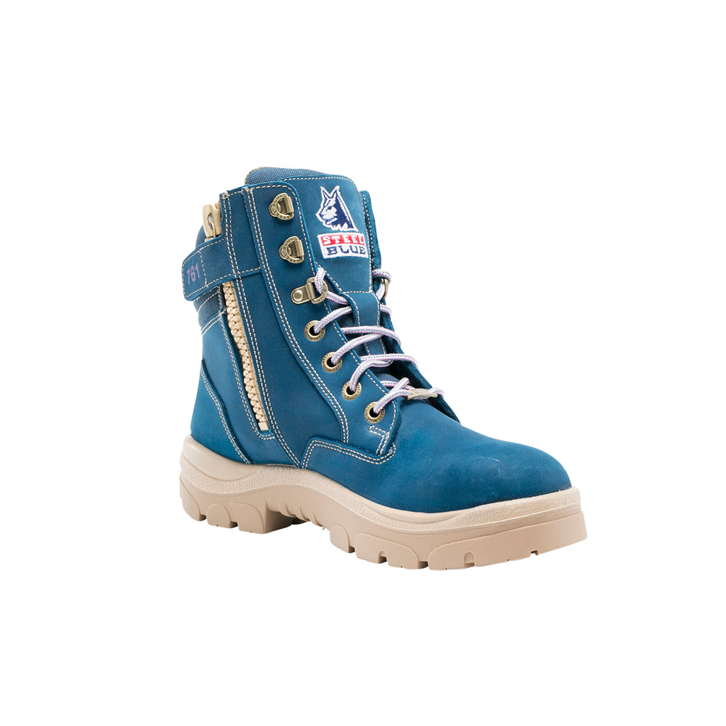Steel Blue Womens Southern Cross Zip Safety Boots (512761) Blue