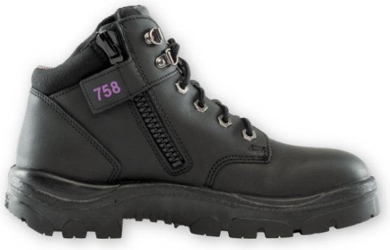 Steel Blue Womens Parkes Zip Safety Boots (512758) Black