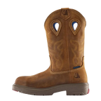 Steel Blue Mens Blue Heeler Soft Square Toe Western Boots (810945) Distressed Brown