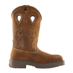 Steel Blue Mens Blue Heeler Soft Square Toe Western Boots (810945) Distressed Brown