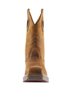 Steel Blue Mens Blue Heeler Soft Square Toe Western Boots (810945) Distressed Brown