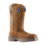 Steel Blue Mens Blue Heeler Soft Square Toe Western Boots (810945) Distressed Brown