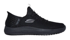 Skechers Womens Summits Slip Resistant Enslee Shoes (108144) Black/Black  [GD]
