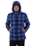 Swanndri Mens Hudson Hoodie (SW17435M) Oceanview/Navy Check