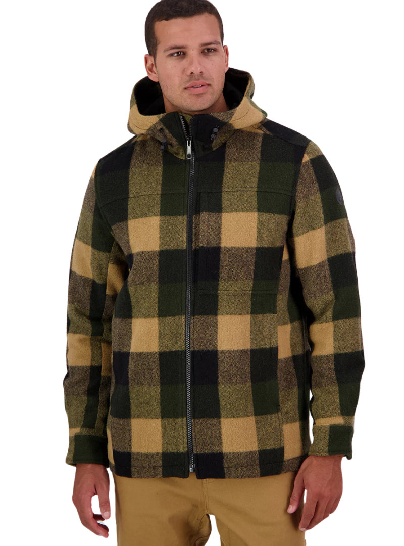 Swanndri Mens Hudson Hoodie (SW17435M) Yellowstone Check