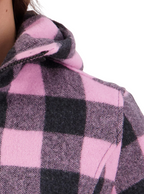 Swanndri Womens Seattle V2 Wool Hoodie (SW244796W) Shadow/Blossom Check