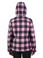 Swanndri Womens Seattle V2 Wool Hoodie (SW244796W) Shadow/Blossom Check
