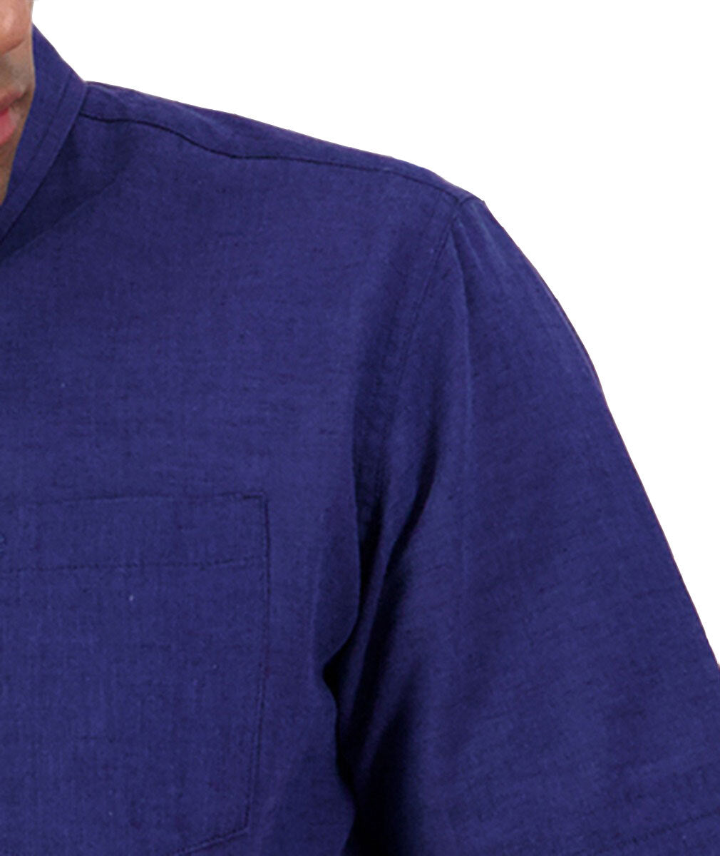 Swanndri Mens Lowell V2 S/S Shirt (SS232703M) Navy [SD]