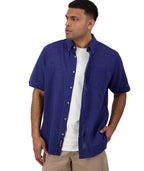 Swanndri Mens Lowell V2 S/S Shirt (SS232703M) Navy [SD]