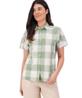 Swanndri Womens Manaia S/S Shirt (SS232597W) Fern Check [SD]
