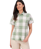 Swanndri Womens Manaia S/S Shirt (SS232597W) Fern Check [SD]