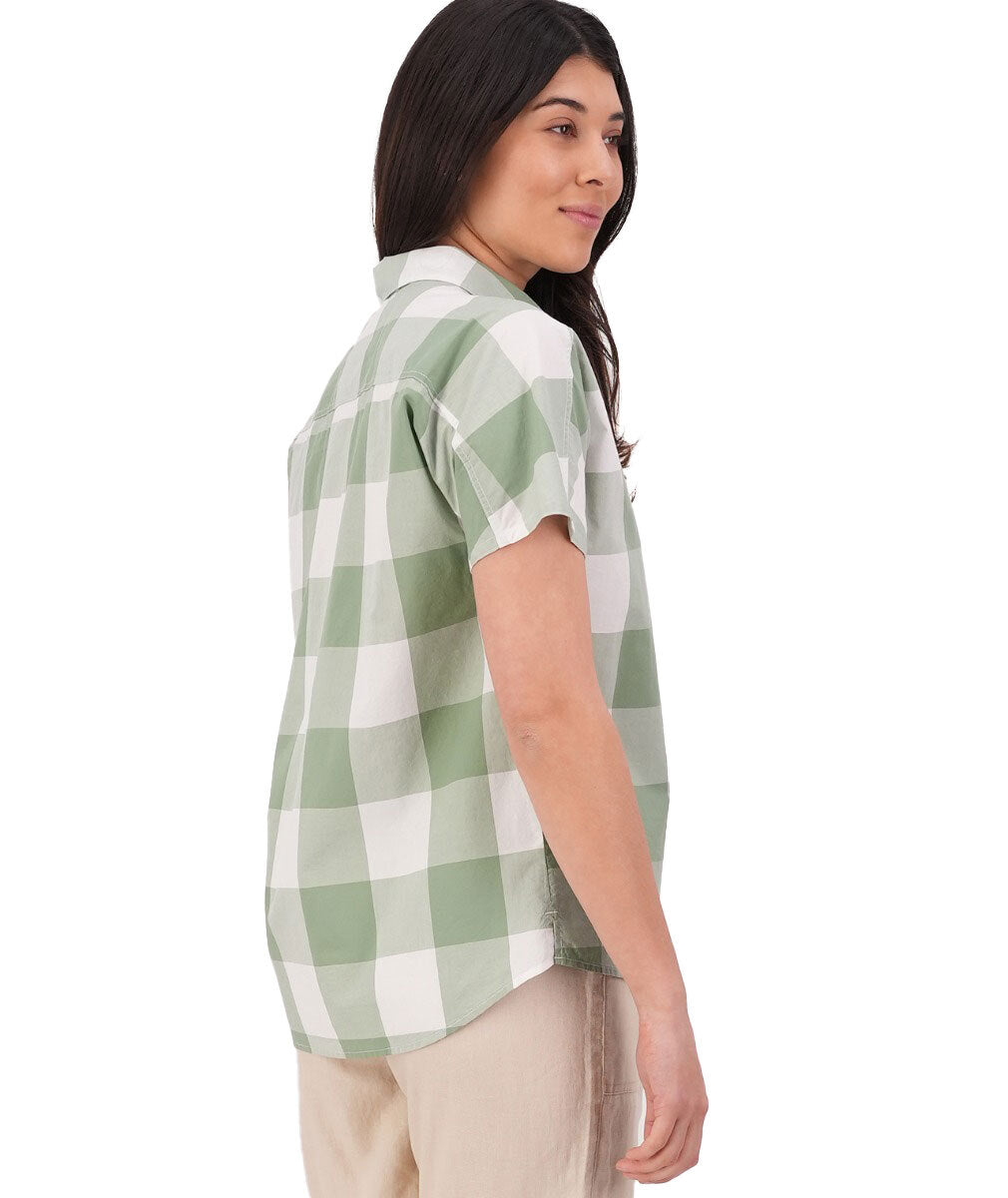 Swanndri Womens Manaia S/S Shirt (SS232597W) Fern Check [SD]