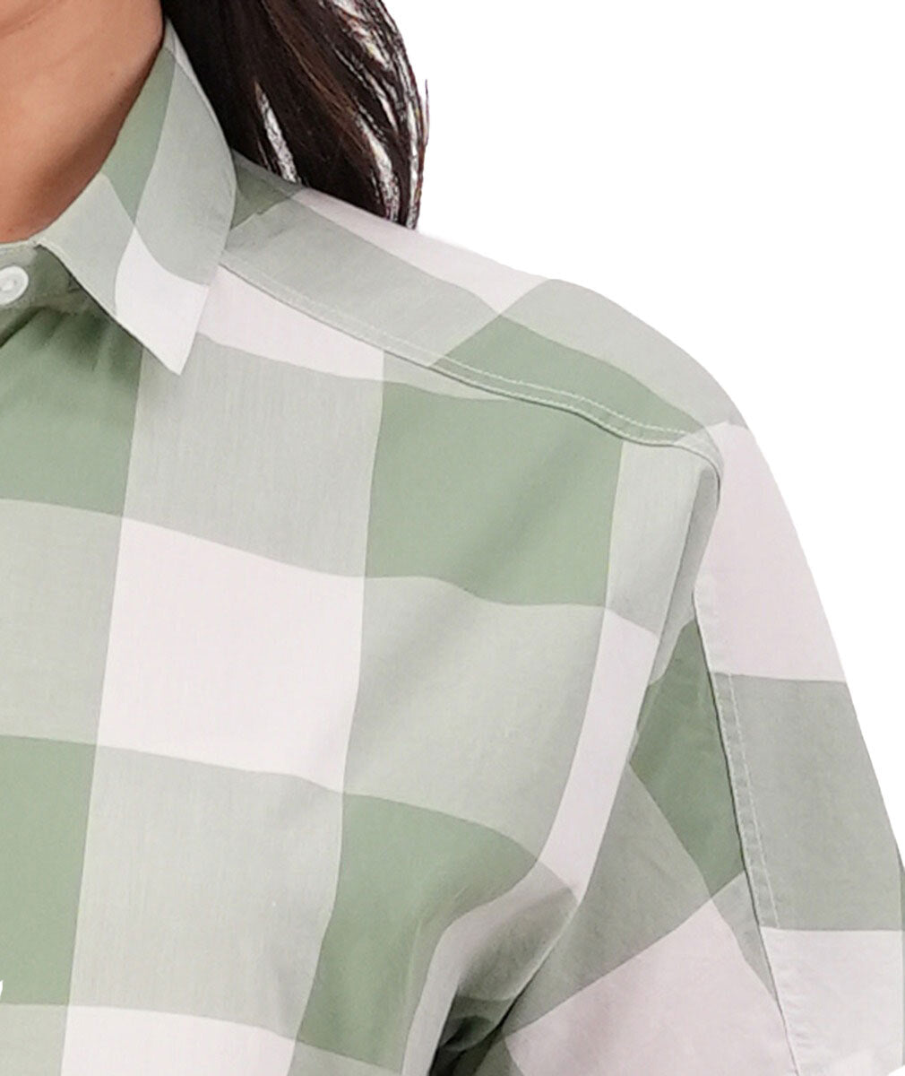 Swanndri Womens Manaia S/S Shirt (SS232597W) Fern Check [SD]