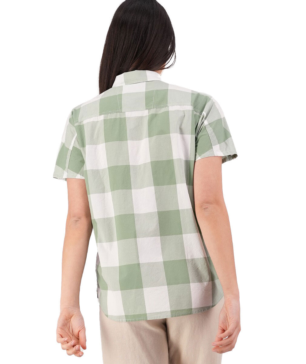 Swanndri Womens Manaia S/S Shirt (SS232597W) Fern Check [SD]