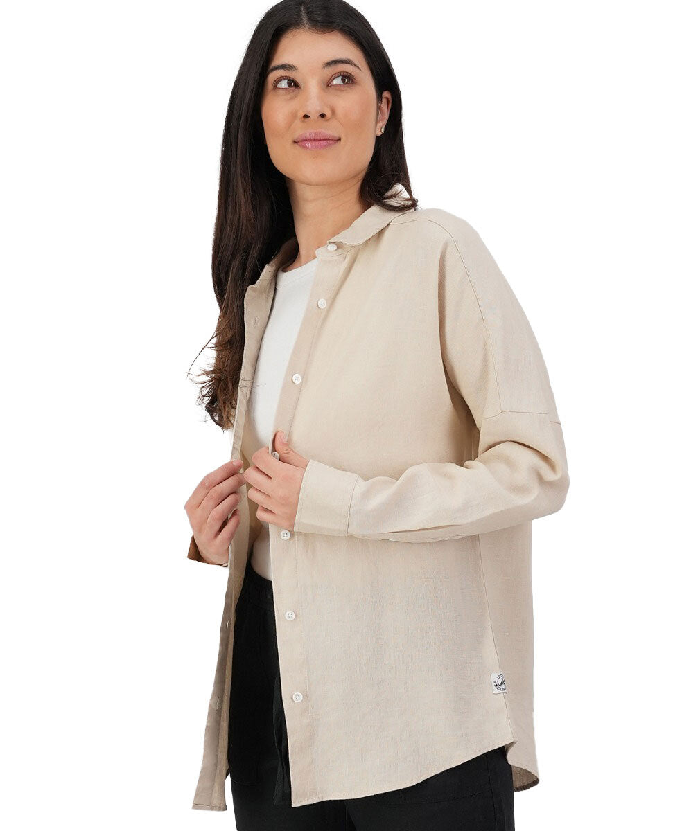 Swanndri Womens Eastdale L/S Shirt (SS232594W) Pebble [SD]
