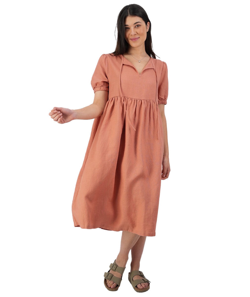 Swanndri Womens Bellewood Dress (SS231580W) Salmon [SD]
