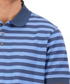 Swanndri Mens Walton Stripe Polo Shirt (SS231701M) Blue/Steel [SD]