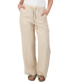 Swanndri Womens Seascape Linen Pants (SS233591W) Pebble [SD] 