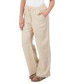 Swanndri Womens Seascape Linen Pants (SS233591W) Pebble [SD] 
