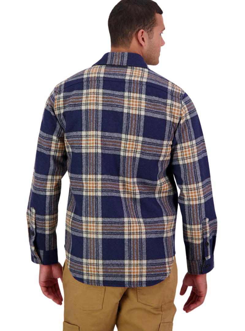 Swanndri Mens Kiaraki v3 Wool Shacket (SW214149M) Atlantic Check