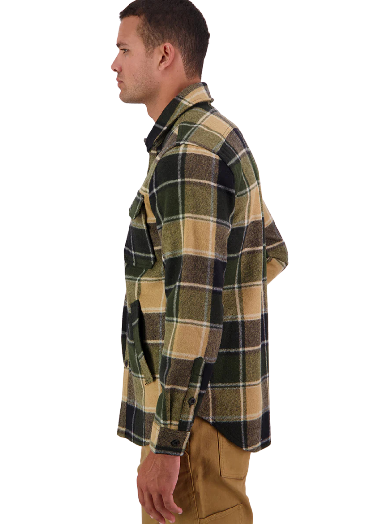 Swanndri Mens Kiaraki v3 Wool Shacket (SW214149M) Denver Check