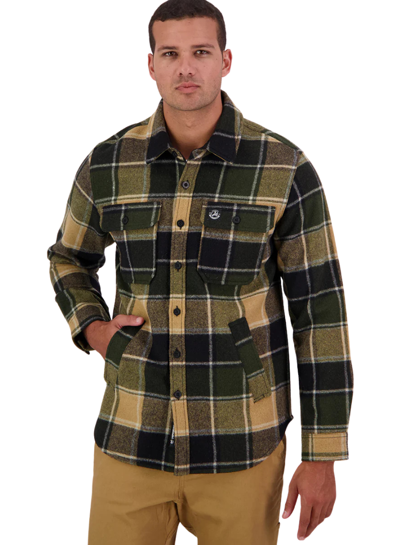 Swanndri Mens Kiaraki v3 Wool Shacket (SW214149M) Denver Check