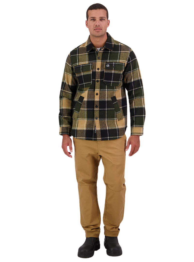 Swanndri Mens Kiaraki v3 Wool Shacket (SW214149M) Denver Check