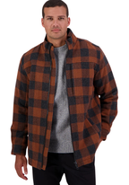 Swanndri Mens Hudson Jacket (SW244853M) Shadow/Rusty Check