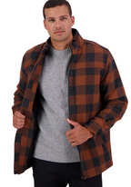 Swanndri Mens Hudson Jacket (SW244853M) Shadow/Rusty Check