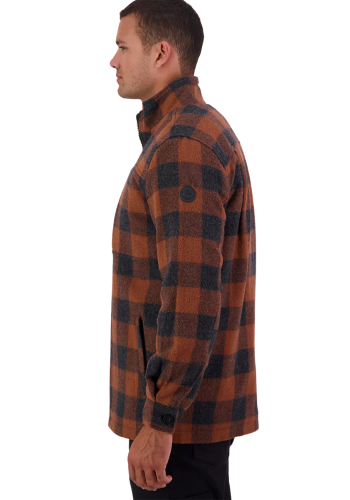Swanndri Mens Hudson Jacket (SW244853M) Shadow/Rusty Check